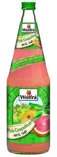 Wolfra Pink Grapefruit 6 x 1,0 Liter Glas